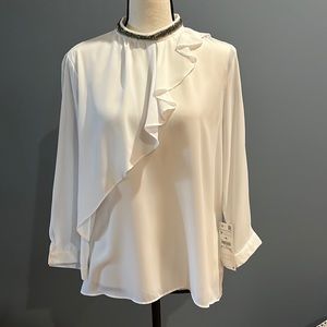 Zara white top